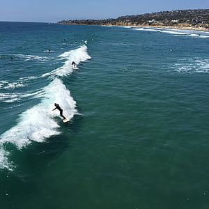 surf, praia, Califórnia, viagens