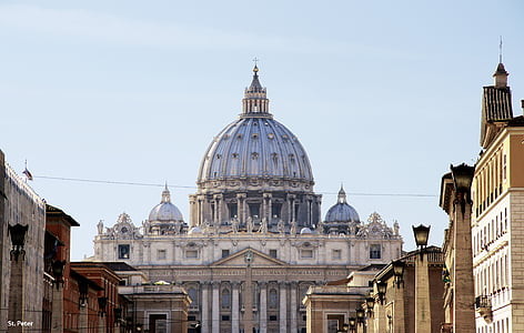 로마, 이탈리아, 건물, 아키텍처, 성 베드로 대성당, 홈, 돔