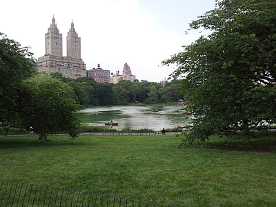 Central park, NYC, Architektura, Skyline, Miasto, gród, Wieża