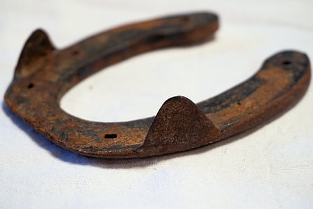 horseshoe, luck, lucky charm, iron, rusty, horse, new year's day