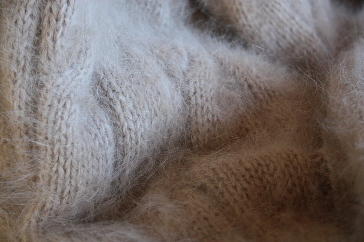 Angora, Strik, uld, fluffy, blød, tekstiler, Hæklet