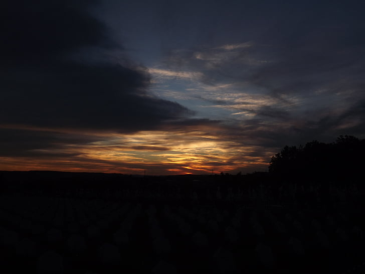 sunset, twilight, landscape