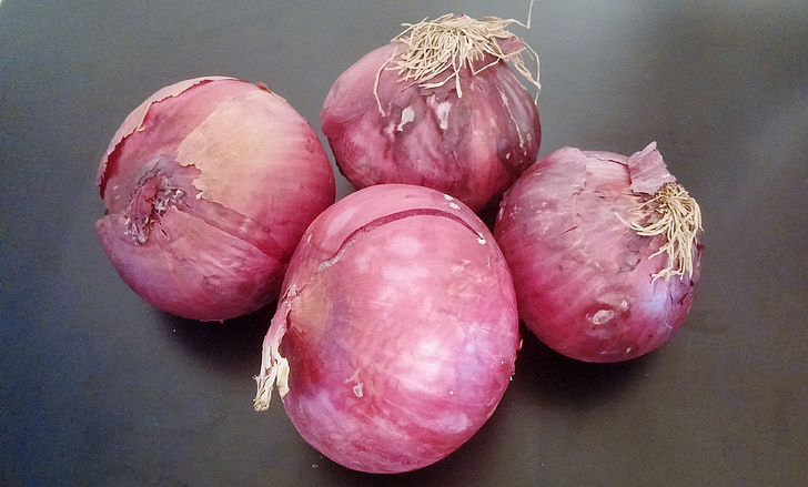 onions, red onions, purple onions, vegetables, unpeeled, food, purple
