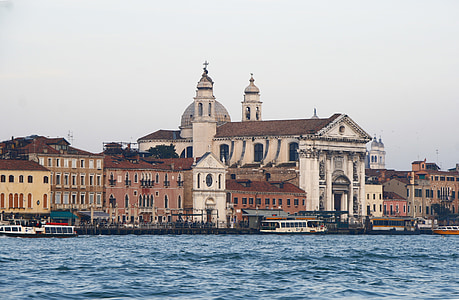 Włochy, Wenecja, Częściowo słonecznie, Marina, romans