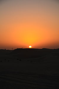 Захід сонця, пустеля, Абу-Дабі
