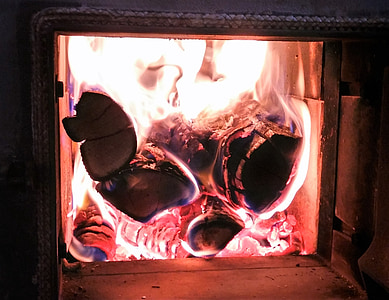 fuego, llama, horno, calor, caliente, que brilla intensamente, ascuas
