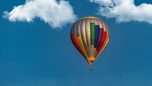 Balon, gökyüzü, bulutlar, Uçuş, çıkış, sıcak hava balonu, uçan