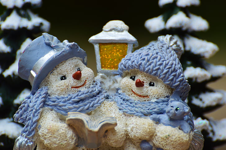 Inverno, homem de neve, Figura, neve, bonecos de neve, invernal, Deco