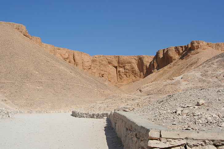 Египет, долината на царете, гроб, древен, рок, antomasako, укрепване на изкоп