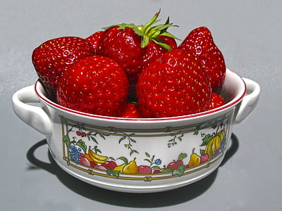 fraise, petits fruits, coquille, fruits, mûres, Sweet, fruits