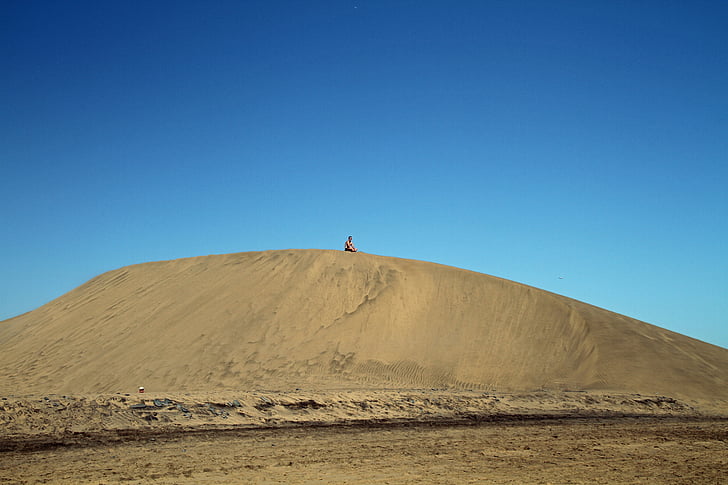 모래 언덕, 그 란 카나리아, 카나리아 제도, 사막, 스페인, 모래, 플 라 야 델 영어