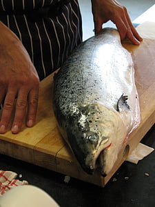 salmão, Noruega, peixe de mar, cozinhar