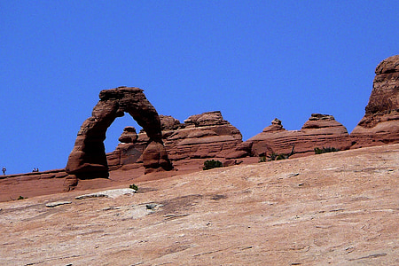 деликатната арка, арки национален парк, Юта, САЩ, червен, скали, ерозия