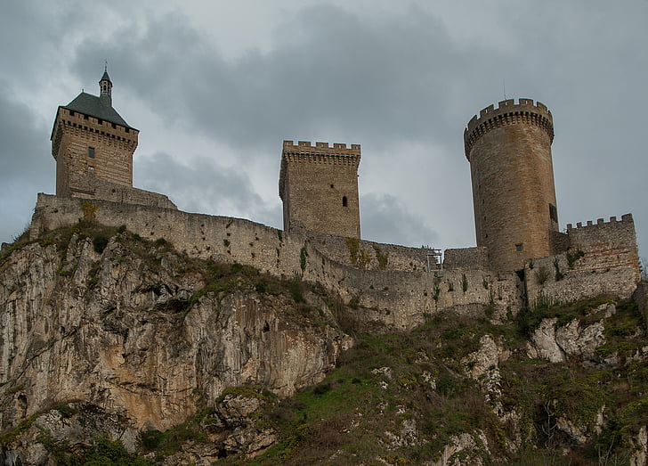 Foix, Fortezza, bastioni, visite guidate, Castello medievale, architettura, storia