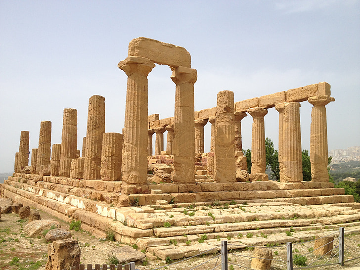 Italia, Sisilia, temppeli, Agrigento, Valle dei templi, kreikka, antiikin