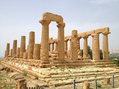 ý, Sicily, ngôi đền, Agrigento, Valle dei templi, Hy Lạp, cổ đại