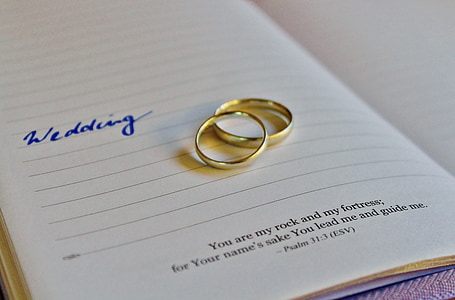 wedding, wedding date, wedding rings, marriage, luck, love, trust