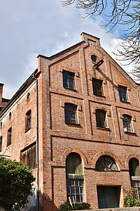 fasad, batu bata, hauswand, dinding bata, secara historis, Jerman, bangunan