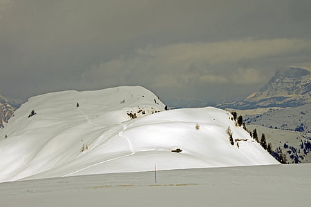 アラッバ, ドロミテ, sci, ドロミテのスーパー スキー, ヴェネト州, ベッルーノ, イタリア