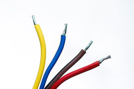 cables, cables, la combinació de, connectar, comunicació, el flux de, la punta de la
