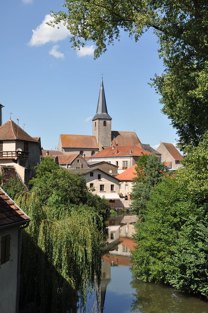 Alsace, gombíky, dom, alsaský house, Windows, Village, Francúzsko