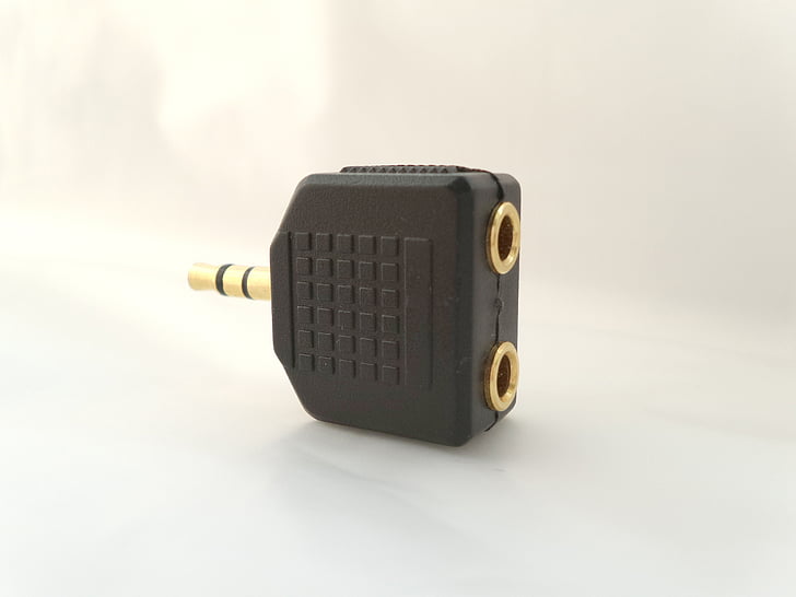 audio, Mini, Jack, adapter, connector, samenvoegen, Split