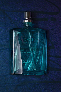 男士香水, 香水, 蓝色, 香水, 瓶, 香味