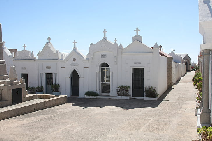 hautausmaa, Bonifacio, Korsika, arkkitehtuuri, kirkko, kulttuurien