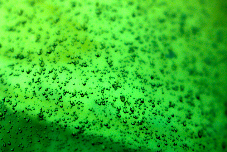 Bubbles, Glas, Grün, Luft, Hintergrund