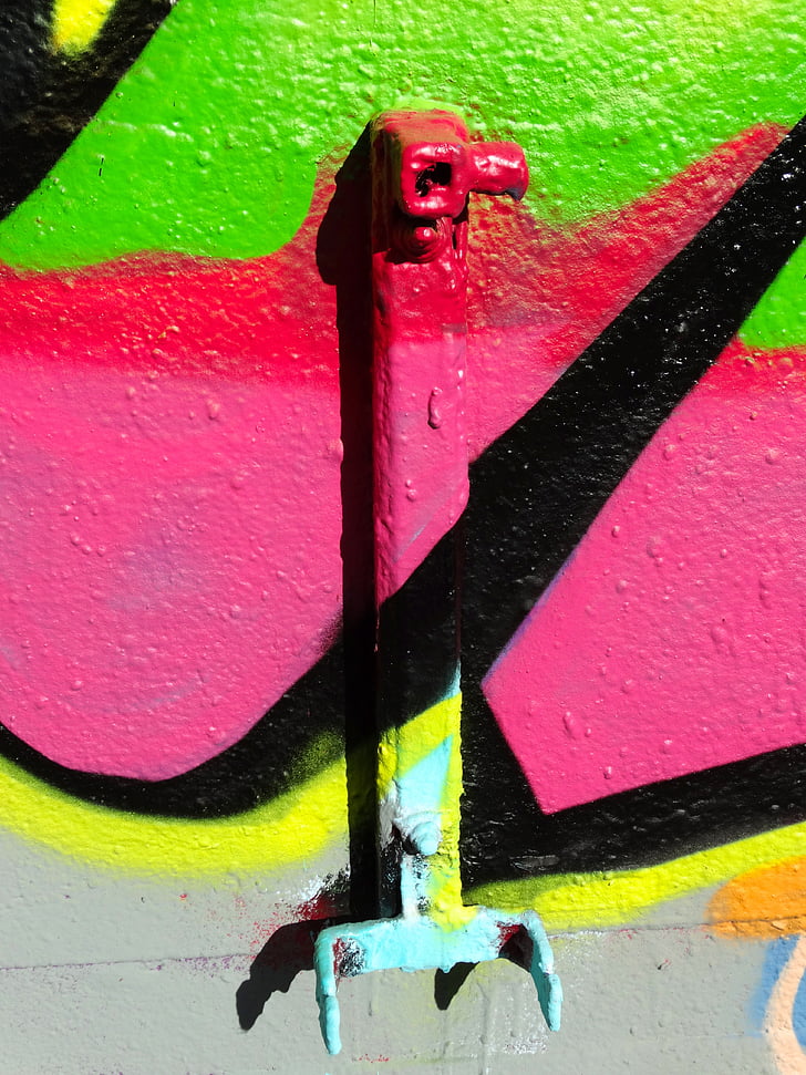 graffiti, farve, farverige, dekorative, spray, kunst, kreativitet