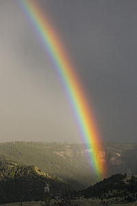 Rainbow, Sky, färgglada, Utomhus, naturen, Väder, solljus