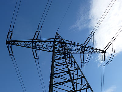 high voltage, mast, power lines, power line, electricity, masts, current