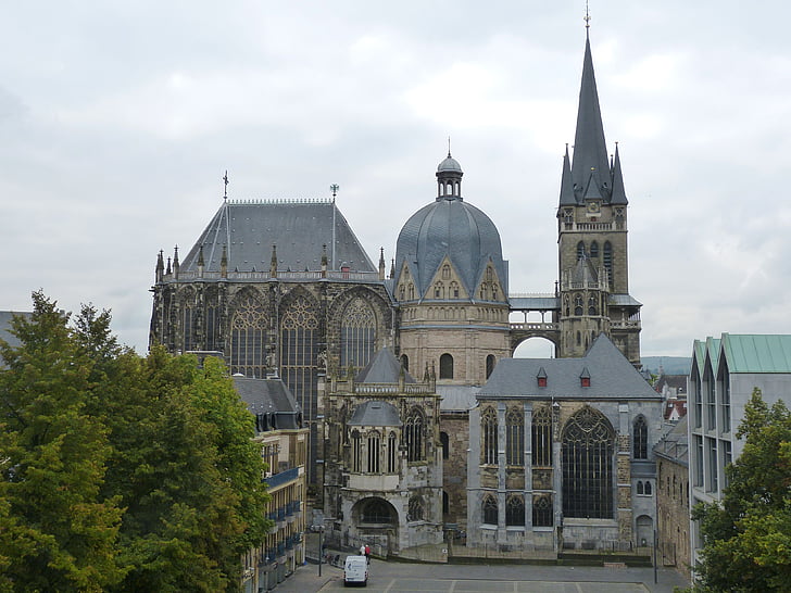 Dom, Aachen, Gereja, warisan dunia, fasad, arsitektur, katedral Aachen