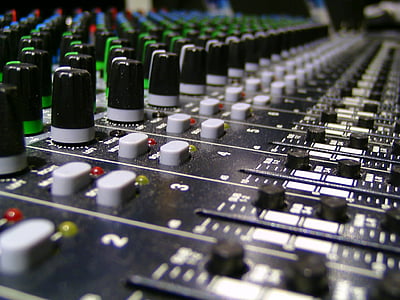 audio, opname, geluidsstudio, mixer, controller, mengen, geluid