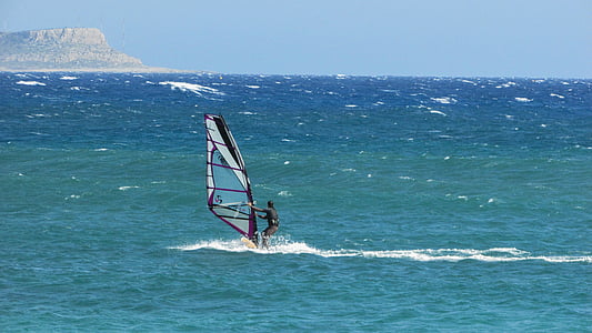 windsurfing, navigarea, windsurf, vânt, windsurf, viteza, acţiune