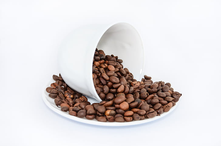 caffeine, coffee, coffee beans, mug