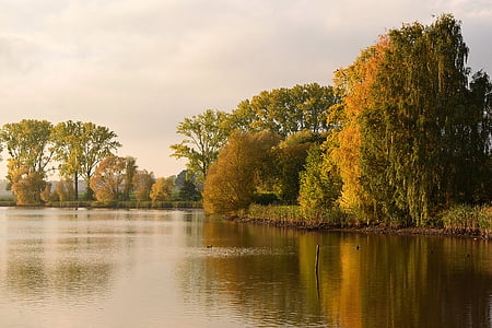 настроение, Есен, езерото, златна есен