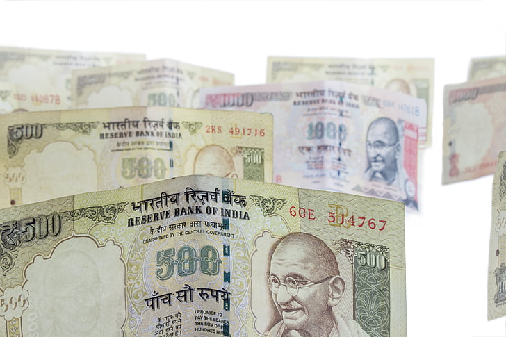 rahaa, moneycity, 500, 1000, rupiaa, muistiinpanot, käteisellä
