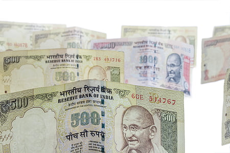 geld, moneycity, 500, 1000, Nepalese roepie, notities, contant geld
