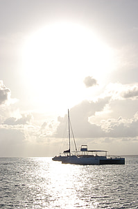 catamaran, sailing boat, beach, seaside, seashore, shore, foreshore