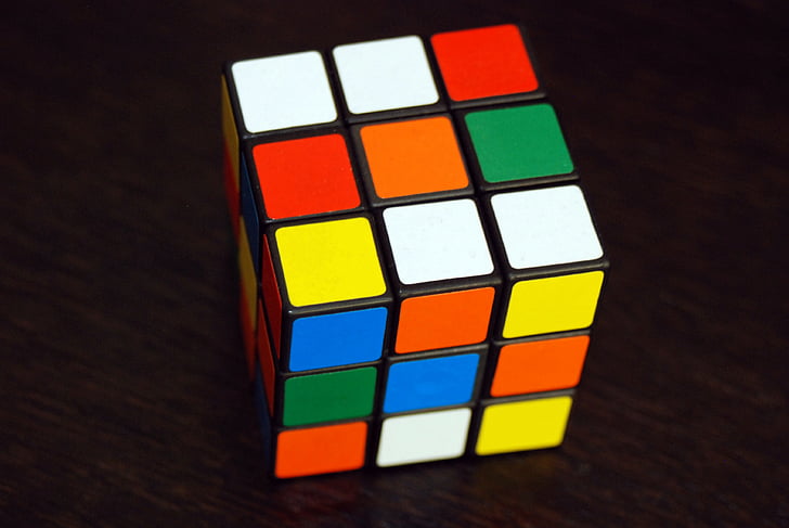 Rubik, cub, cub de Rubik, color, joc, cub de Rubik, l'educació