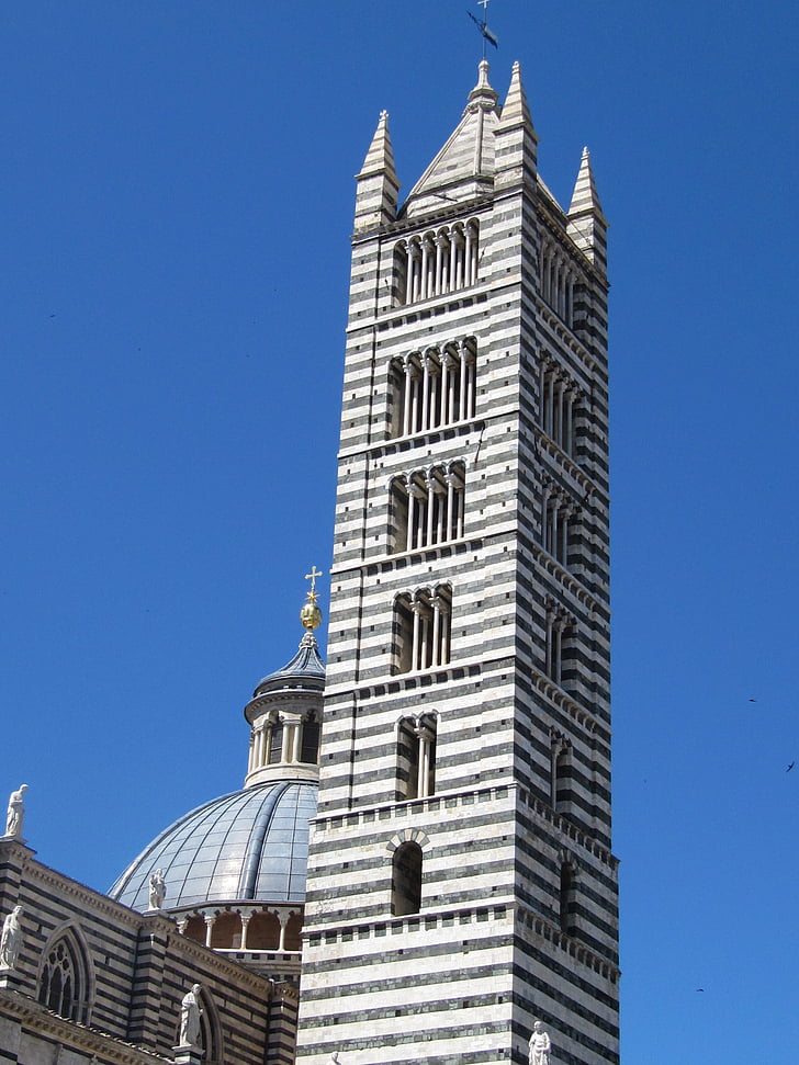 Siena, Campanile, Dom, Gothic, marmori