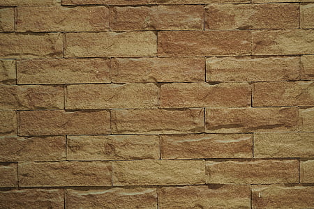 le mur, les briques, arrière-plan, la structure, brun