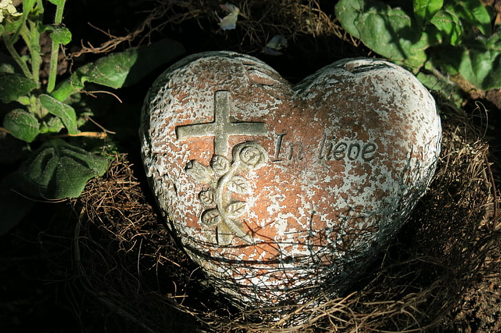 cemetery, tombstone, heart, inscription, commemorate, berlin