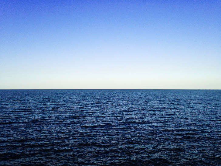 νερό των ωκεανών, ουρανός, στη θάλασσα, νερό, Ωκεανός, μπλε, εξωτερική