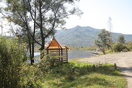 lake, mountains, altai, nature, view of the lake