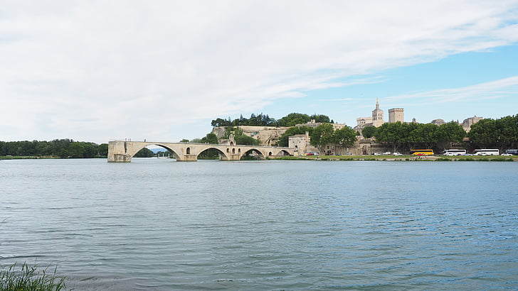Pont-saint-bénézet, Pont d'avignon, Rhône, Avignon, ruïne, boogbrug, historische behoud