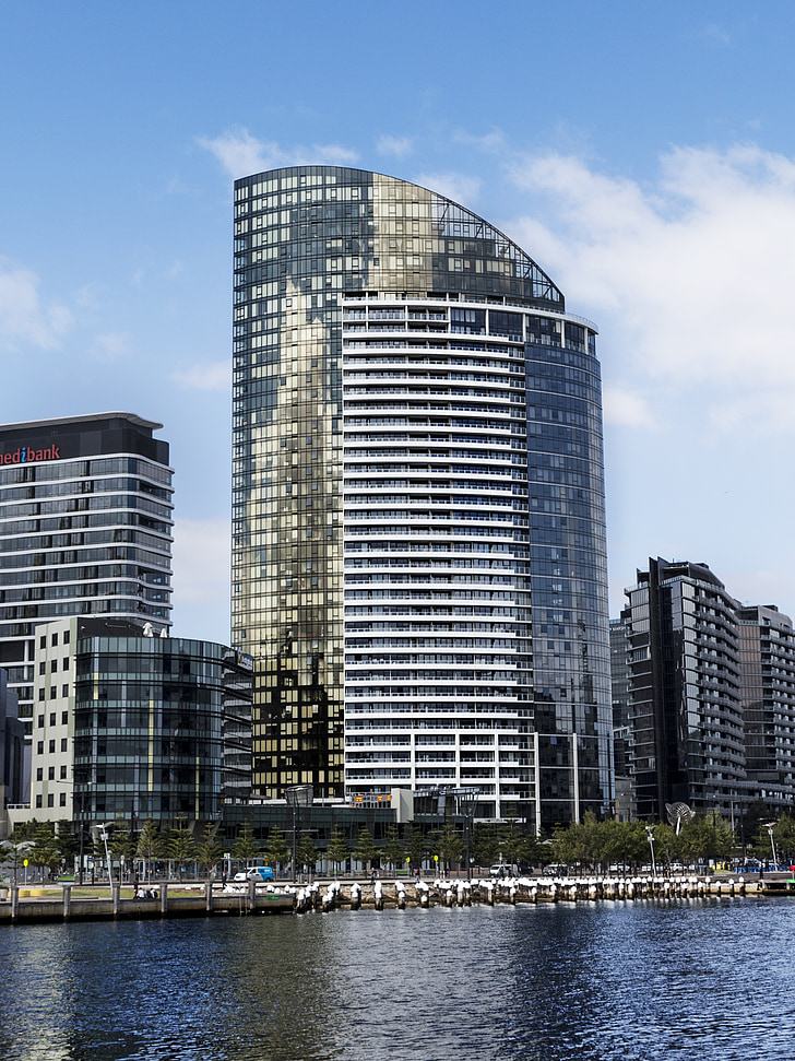bygning, Docklands, Melbourne, arkitektur, vartegn, moderne, Downtown