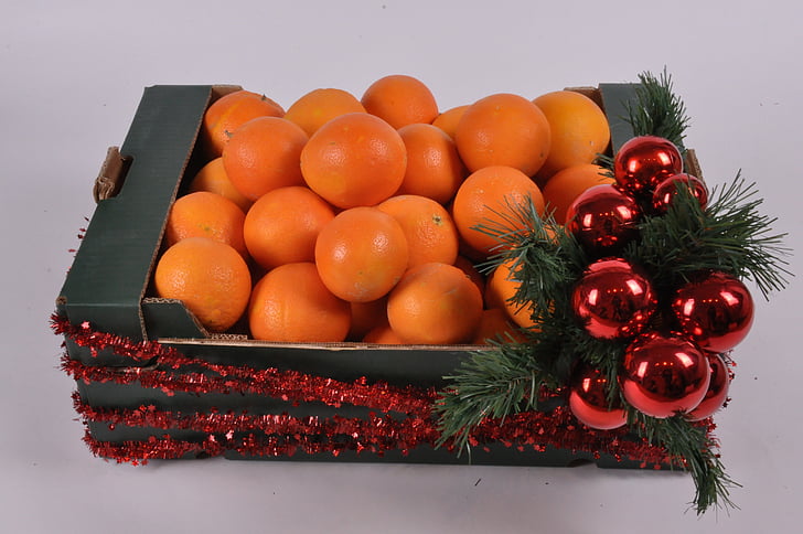 naranjas, Navidad, fruta Navidad