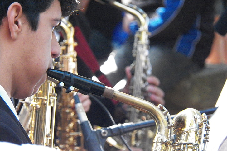 saxophonist, เพลง, วงดนตรี